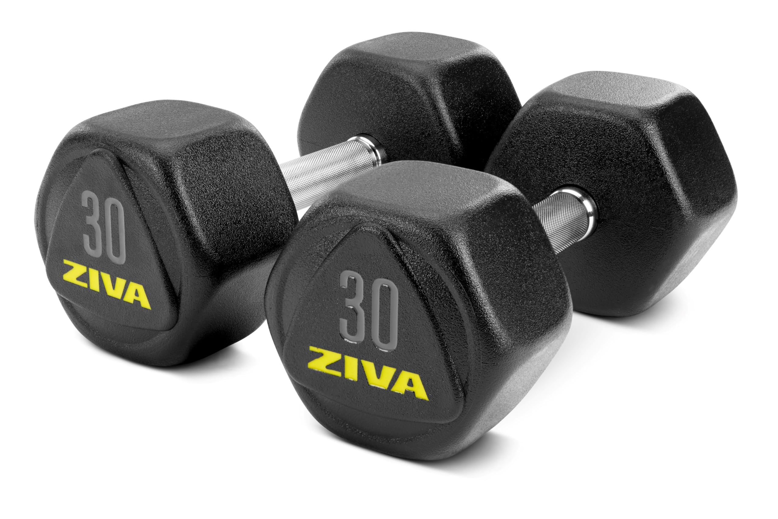 Amazon | ZIVA プレミアム六角ダンベル – 30ポンドペア 商用グレード